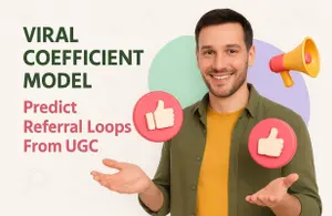 Viral Coefficient Model: Predict Referral Loops From UGC