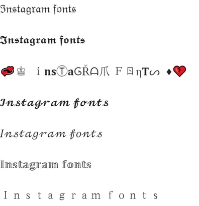 Instagram Fonts
