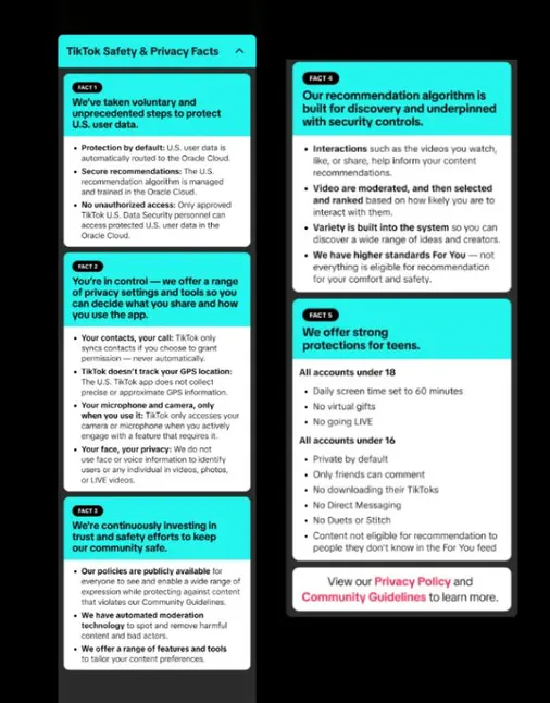 TikTok Privacy Facts
