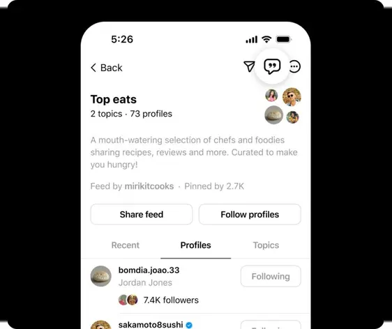 Share Custom Feeds