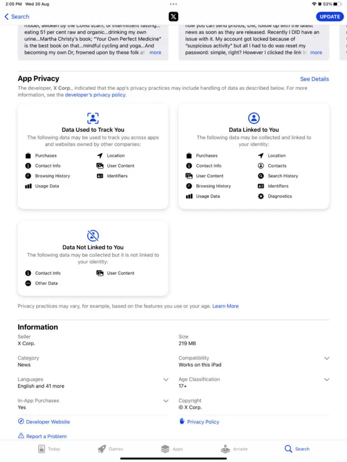 threads app privacy rules
