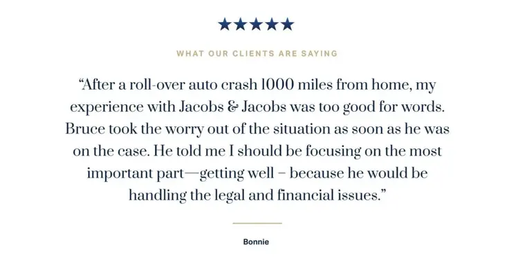 Jacobs Jacobs highlights client reviews