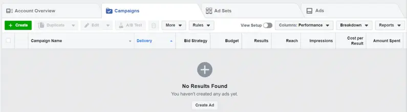 Facebook Ads Manager