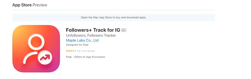 Followers + Track for IG (Maple Labs Co., Ltd)