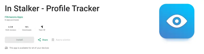 InStalker - Profile Tracker (ITAmazons Apps)