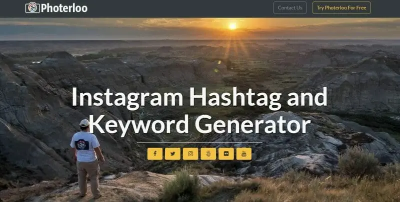 Photerloo Instagram Hashtag and Keyword Generator