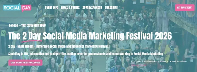 SocialDay's Social Media Marketing Festival 2026