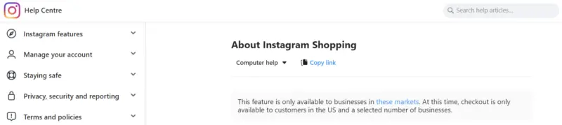 Shopping on Instagram