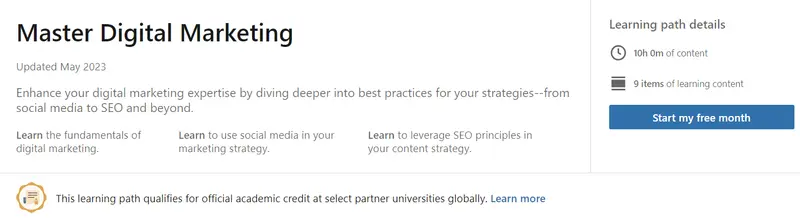 LinkedIn’s Master Digital Marketing