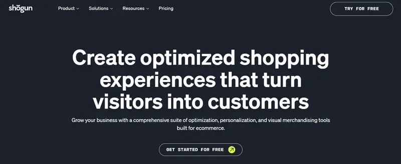 Shogun Landing Page Builder