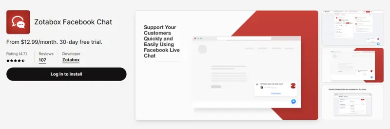 Zotabox Facebook Chat