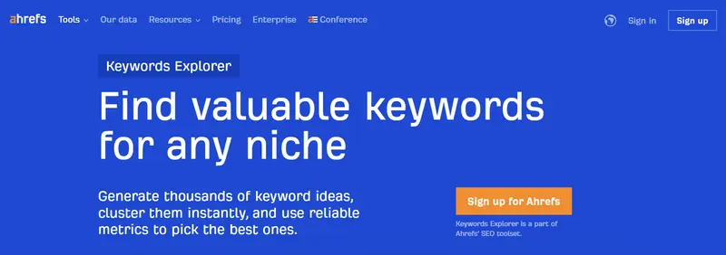 Ahrefs Keywords Explorer