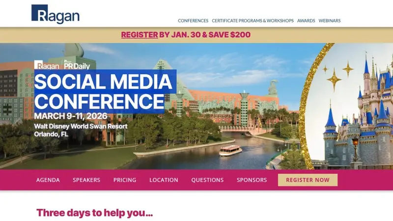 Ragan's Social Media Conference 2026