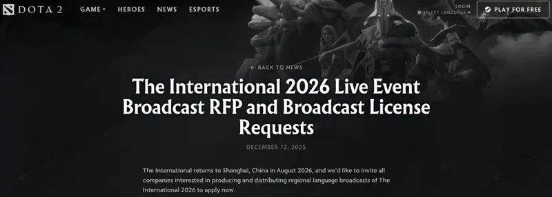 The International 2026