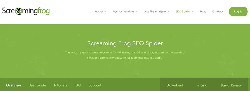 Screaming Frog SEO Spider