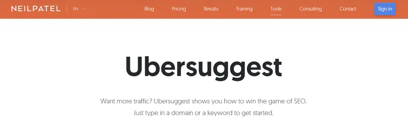 Ubersuggest