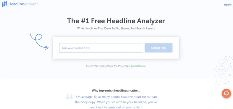 HeadlineAnalyzer by CoSchedule