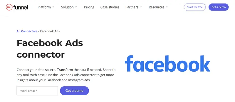 Funnel Facebook Ads Connector