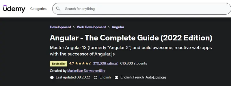 Angular - The Complete Guide (Udemy)