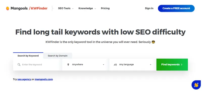 KWFinder by Mangools