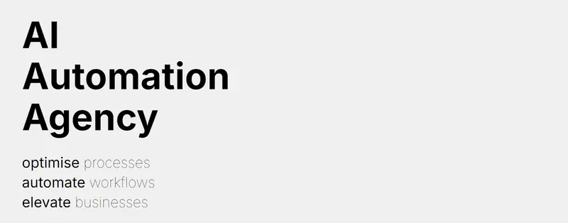 AI Automation Agency