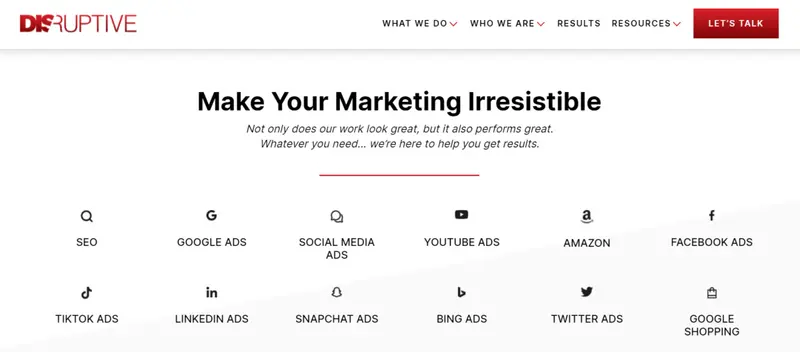 Disruptive Advertising