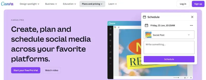 Canva Content Planner