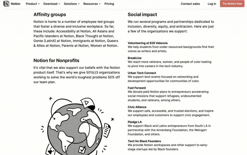 Notion Social Responsibility Marketing