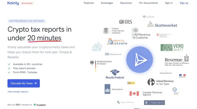 Koinly crypto tax software