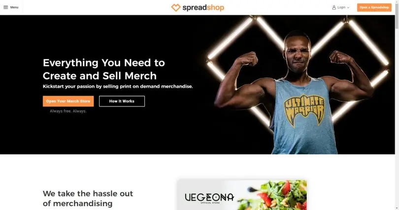 spreadshop merch stores